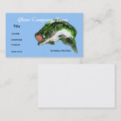 Pêche au bar, carte de visite (Devant / Derrière)