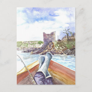 Pêche au large de Polruan Carte postale
