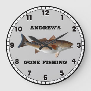 Pêche au sébaste Grande horloge personnalisée