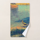 Pêche aux oiseaux (Serviette à main)