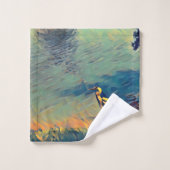 Pêche aux oiseaux (Gant de toilette)