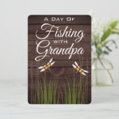 Pêche avec grand-père Invitation (Debout devant)