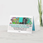 Pêche - Bonne carte de Fête des pères (Dos)