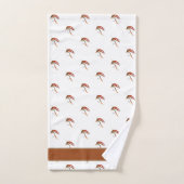 Pêche Brown à la mouche et truite (Serviette à main)