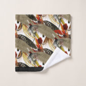 Pêche Brown à la mouche et truite (Gant de toilette)