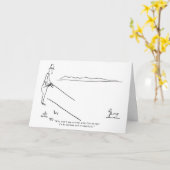 Pêche Carte Anniversaire Funny Pêcheur Poisson Pla (Fleur jaune)