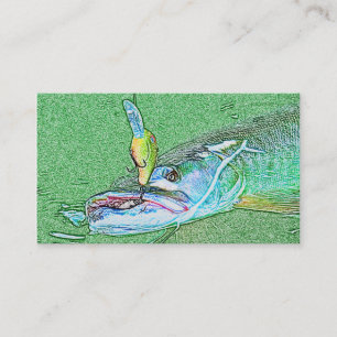 PÊCHE - carte de visite PERSONNALISABLE