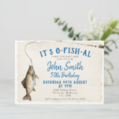 Pêche C'est O-fish-al Adulte Invitation d'annivers (Debout devant)