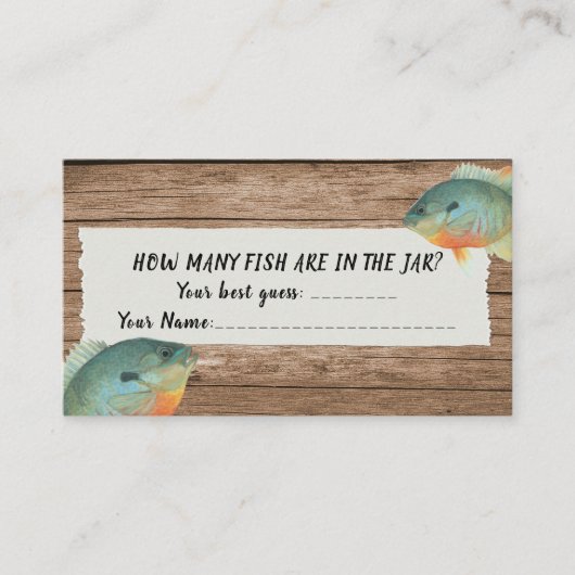 Pêche combien de Baby shower de pêche Carte de jeu (Devant)