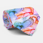 Pêche cravate et aquarelle bleue (Roulé)