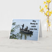 PÊCHE D'ANNIVERSAIRE AVEC CARTE DE GARÇON D'ANNIVE (Fleur jaune)