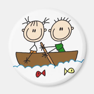 Pêche Dans Le Bâton De Bateau - Magnet Figure