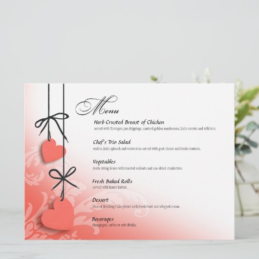 Pêche de menu de dîner de sentiments profonds (Debout devant)