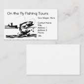 Pêche de pêcheur sur le modèle de carte de visite (Devant / Derrière)