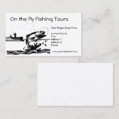 Pêche de pêcheur sur le modèle de carte de visite (Devant / Derrière)