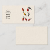 Pêche des cartes de visite d'attraits (Devant / Derrière)