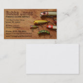 Pêche du carte de visite d'attraits (Devant / Derrière)