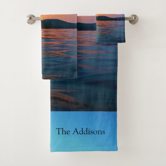 Pêche et bleu coucher de soleil Lac Beach Nature P (En situation)