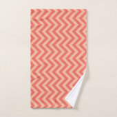 Pêche et canneberge Chevron (Serviette à main)
