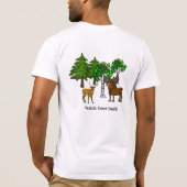 Pêche et chasse T-shirt drôle (Dos)
