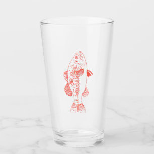 Pêche et chasse - Verre de pinte de poisson