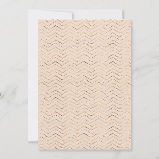 Pêche et Faire-part de mariage or (Dos)