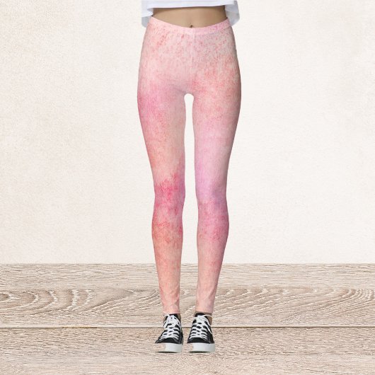Pêche et Leggings Abstraits roses