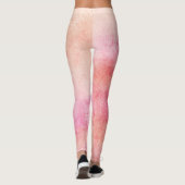 Pêche et Leggings Abstraits roses (Dos)