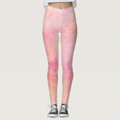 Pêche et Leggings Abstraits roses (Devant)