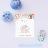 Pêche et prospectus tropical bleu (Simple)