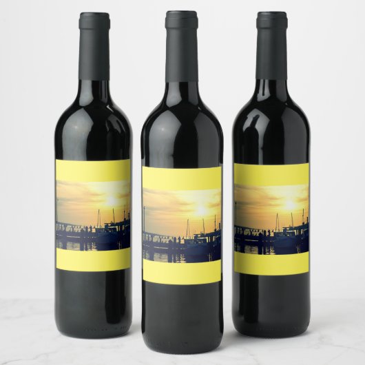 Pêche Étiquette Vin Quai (Bouteilles)