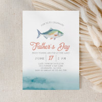 Pêche fête des pères au lac Invitation