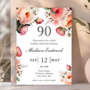 Pêche Florale 90e anniversaire Invitation