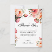Pêche florale | Carte de remerciements d'anniversa (Devant)
