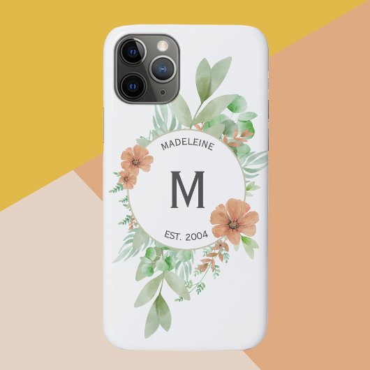 "Pêche florale" - coque iphone Casemate personnali