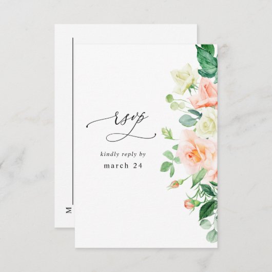 Pêche & Flore blanche w Repas RSVP (Devant / Derrière)