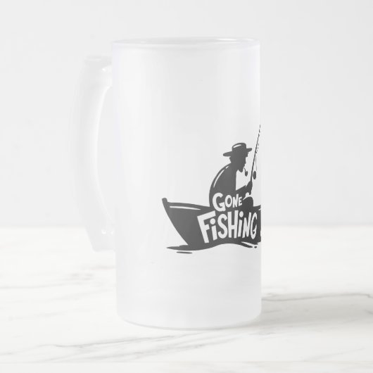 Pêche Gelée Verre Frosted Bière Mug (Devant gauche)