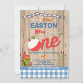 Pêche Invitation Anniversaire O-Fish-Ally Une Part (Devant)