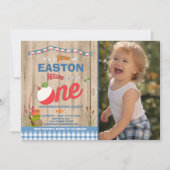 Pêche Invitation Anniversaire O-Fish-Ally Une Part (Devant)