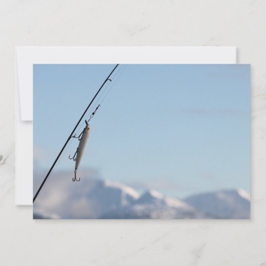 Pêche Lure Anniversaire Fête Invitation (Dos)