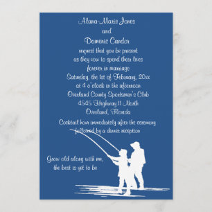Pêche Mariage Couple Invitations : PERSONNALISER
