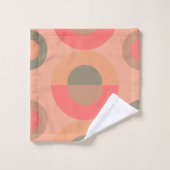 Pêche moderne et olive du milieu du siècle (Gant de toilette)