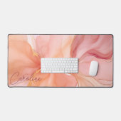 Pêche moderne Nom floral Feminine Aquarelle (Clavier et souris)