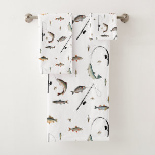 Pêche Motif à thème de poisson de bâton et de bobi