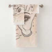 Pêche & Or Boho Lotus Flower Beauté (En situation)