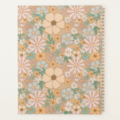 Pêche Orange Floral | Spirale personnalisée (Dos)