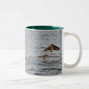 Pêche Osprey & Walleye Wildlife Photo Mug