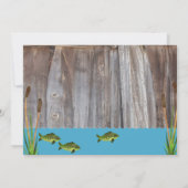 Pêche Outdoorsman thème Anniversaire Invitation (Dos)