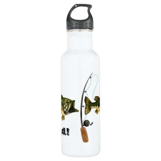 Pêche Papa Bouteille en acier inoxydable (Devant)