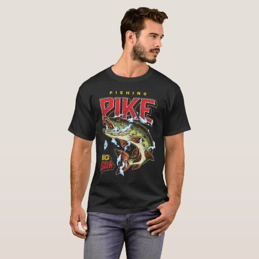 Pêche Pike - Big Catch T-shirt (Devant entier)